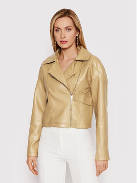 DeeZee DeeZee Яке от имитация на кожа Ivy PKH054 Бежов Regular Fit