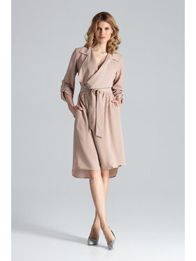 FIGL FIGL Šaty M464 Béžová Regular Fit