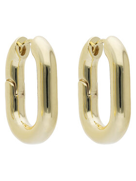 Luv AJ Luv AJ Обици Xl Chain Link Hoops CH8-E-XLCLH-G Златист