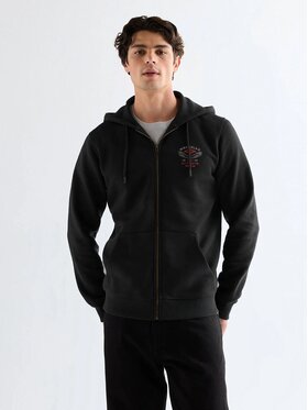 Wrangler Wrangler Felpa GRAPHIC ZIP HOODIE Nero Regular Fit