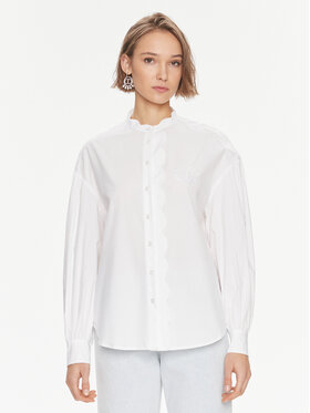 TWINSET TWINSET Košulja 241TP2080 Bijela Relaxed Fit