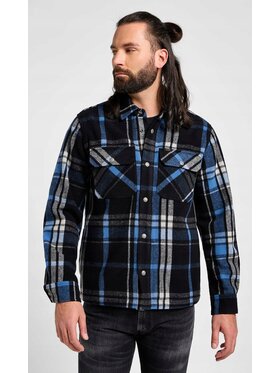 Lee Lee Koszula 100 Wool Overshirt Niebieski Overshirt Fit