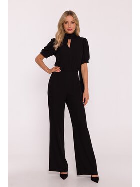 Stylove Stylove Kombinezon s421 Czarny Wide Leg