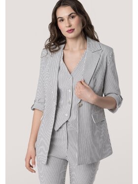 QUIOSQUE QUIOSQUE Marynarka 8UD002 Biały Regular Fit