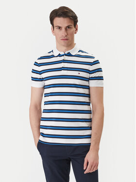 Tommy Hilfiger Tommy Hilfiger Polo 1985 MW0MW17771 Niebieski Slim Fit