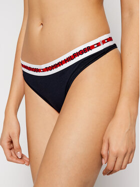 Tommy Hilfiger Tommy Hilfiger Kalhotky string UW0UW02458 Tmavomodrá