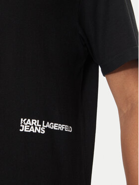 Karl Lagerfeld Jeans Majica 245D1704 Črna Regular Fit