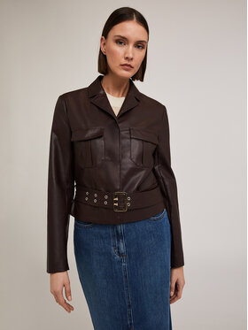 Motivi Motivi Giacca in similpelle R319Q000985N022 Marrone Regular Fit