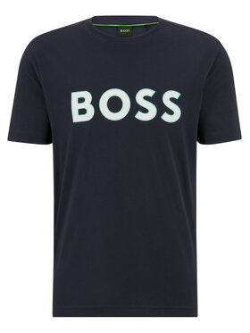 Boss T-shirt 50488793 Tamnoplava Regular Fit