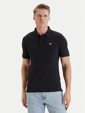 Guess Guess Polokošeľa F6GP03 K9WF1 Čierna Slim Fit