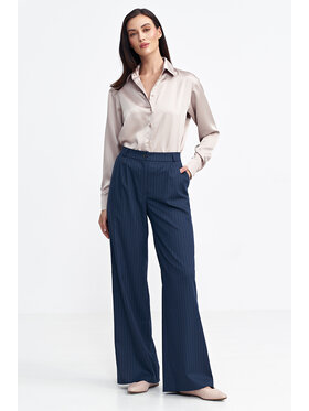 NIFE NIFE Spodnie materiałowe SD105 Granatowy Relaxed Fit