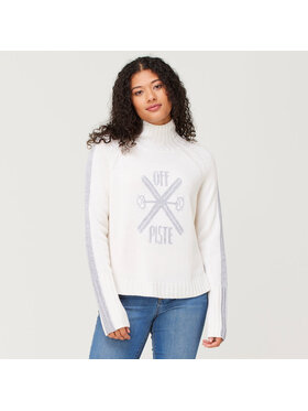 KRIMSON KLOVER KRIMSON KLOVER Sweter Off Piste Biały Oversize