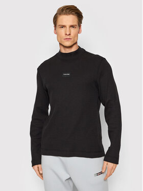 Calvin Klein Calvin Klein Sweter Textured K10K109053 Czarny Regular Fit