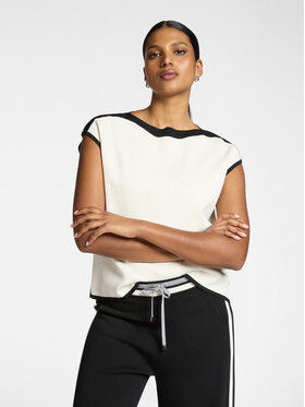 Elena Mirò Elena Mirò Sweter M555Z000696N0A1 Biały Regular Fit