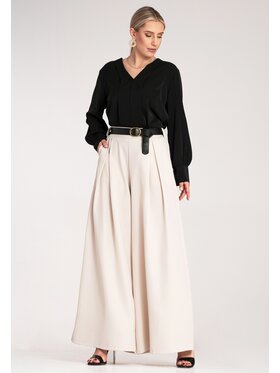 FIGL FIGL Pantaloni di tessuto M1134 Bianco Palazzo Fit