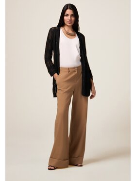 Oltre Oltre Kardigan M199J004929N033 Czarny Baggy Fit