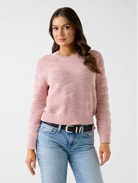Guess Guess Sweter 180859 Różowy Classic Fit