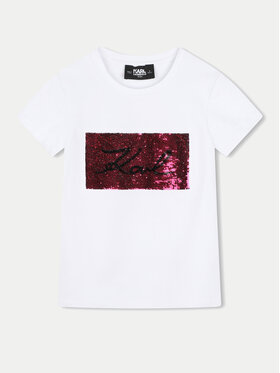 Karl Lagerfeld Kids Karl Lagerfeld Kids T-shirt Z30210 S Bianco Regular Fit