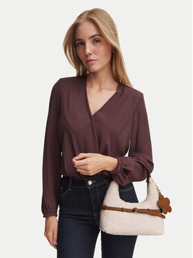 Guess Guess Дамска чанта Taylor Mini HWWS2 32577 Кремав
