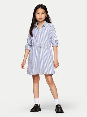 Tommy Hilfiger Tommy Hilfiger Рокля тип риза Ithaca KG0KG08500 Син Regular Fit