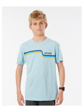Rip Curl Rip Curl T-Shirt Surf Revival Tee-Boys Błękitny Regular Fit