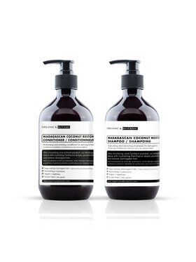 Organic & Botanic Organic & Botanic Szampon i odżywka z kokosem z Madagaskaru Organic & Botanic Zestaw do pielęgnacji włosów