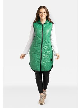 Perso Perso Bezrękawnik BLE230000F Zielony Regular Fit