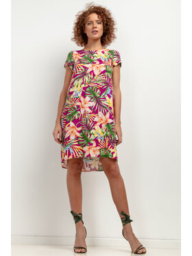 Tessita Tessita Sukienka letnia SUKIENKA_T409_5_M Fioletowy Relaxed Fit
