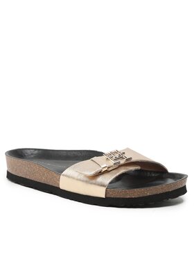 Tommy Hilfiger Tommy Hilfiger Pantoletten Th Mule Sandal Golden FW0FW07070 Golden