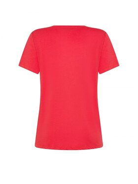 SEVENTY SEVENTY T-Shirt mj1663-890180-403 Czerwony Regular Fit