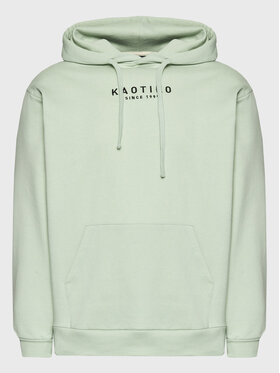 Kaotiko Kaotiko Džemperis Unisex Vancouver AL006-05-G002 Žalia Relaxed Fit