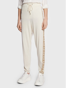 Gaudi Gaudi Jeans Spodnie dzianinowe 311BD23001 Écru Regular Fit