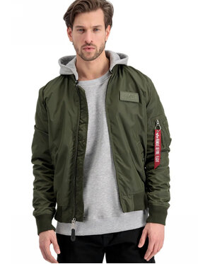 Alpha Industries Alpha Industries Bundy bomber AI.196108-257-XL Zelená Slim Fit
