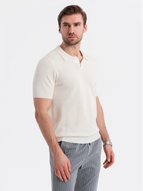 Ombre Ombre Polo OM-POSS-0117 Écru Regular Fit