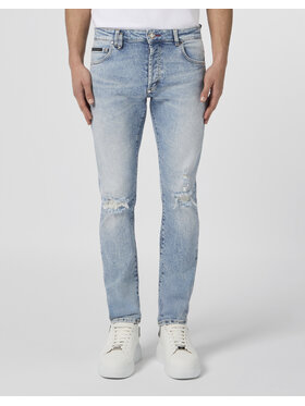 PHILIPP PLEIN PHILIPP PLEIN Jeansy 30579 Niebieski Straight Leg