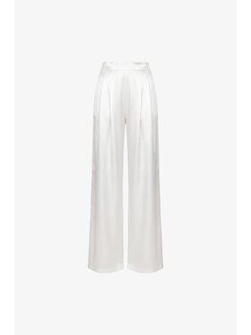 LE POSSÉ LE POSSÉ Pantaloni di tessuto SS Bianco Regular Fit