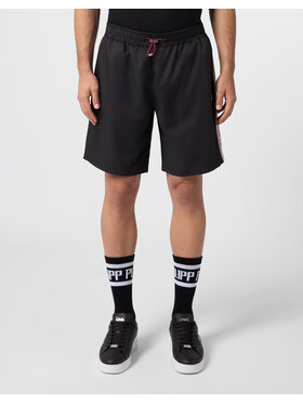 PHILIPP PLEIN PHILIPP PLEIN Pantaloncini sportivi 31124 Nero Jogger Fit