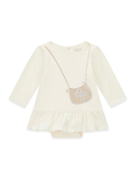 Guess Guess Každodenné šaty S6BG02 K5997 Krémová Regular Fit
