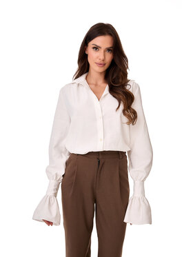 MANDRAGORA MANDRAGORA Koszula Carmen Biały Basic Fit