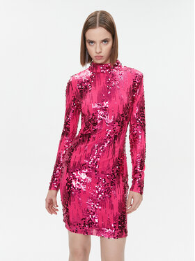 Fracomina Fracomina Coctailkleid FQ23WD1002W66701 Rosa Slim Fit