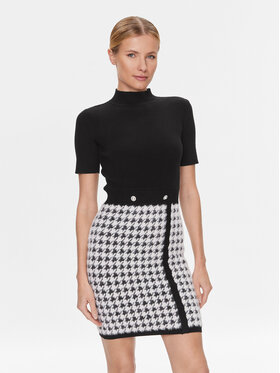 Guess Guess Плетена рокля W4RK82 Z3DA0 Черен Slim Fit