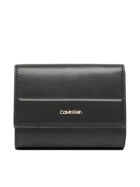 Calvin Klein Calvin Klein Duży Portfel Damski Daily Dressed Trifold Wallet Md K60K610484 Czarny
