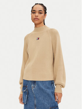 Tommy Jeans Tommy Jeans Garbó Badge DW0DW19912 Bézs Relaxed Fit