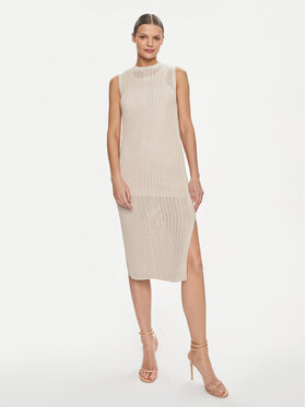 Marella Marella Rochie tricotată Lisetta 2413621015 Bej Regular Fit