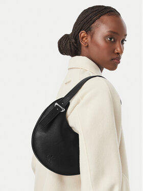 Calvin Klein Calvin Klein Soma Asym Buckle Shoulder Bag LV04F3872G Melns