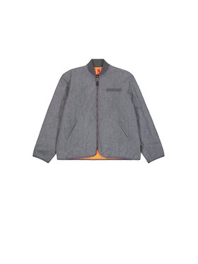 Alpha Industries Alpha Industries Kurtka bomber Quilted Liner Wool Outdoor Jacket Srebrny Regular Fit
