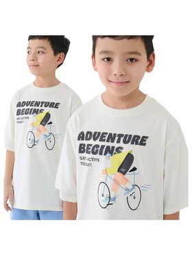 4F 4F T-Shirt 4FJASAW24TTSHM2596-11S Biały Oversize