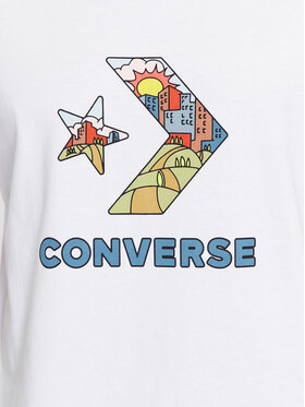 Converse T-shirt Star Chevron Block Infill Ss Tee 10025280-A02 Bijela Regular Fit