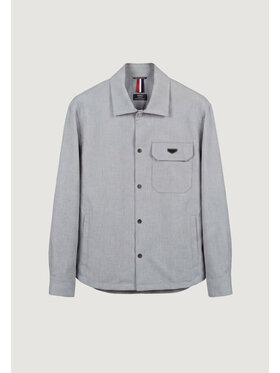 Antony Morato Antony Morato Camicia TIRANA REGULAR FIT WITH LOGOED METAL BADGE Grigio Regular Fit