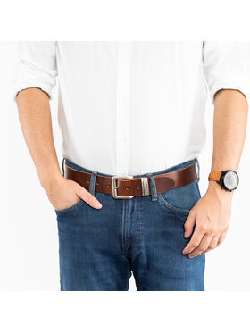 Tom Tailor Tom Tailor Pasek Męski TOM TAILOR Brązowy